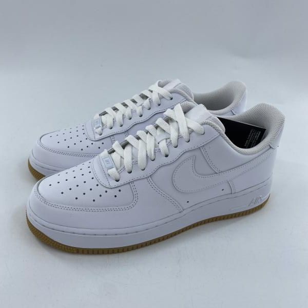 中古】NIKE AIR FORCE 1 '07 100WHT/WHT/GUM スニーカー 27cm DJ2739