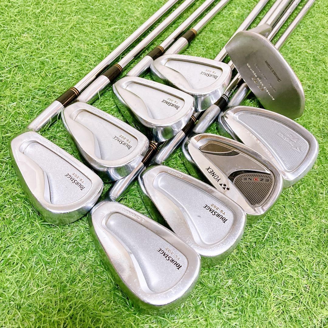 美品】TOURSTAGE ツアーステージ　初心者オススメ　ゴルフクラブセット　メンズ　13本 M6 ツアーステージ ゴルフクラブセット 現行モデル ViQ クラブ