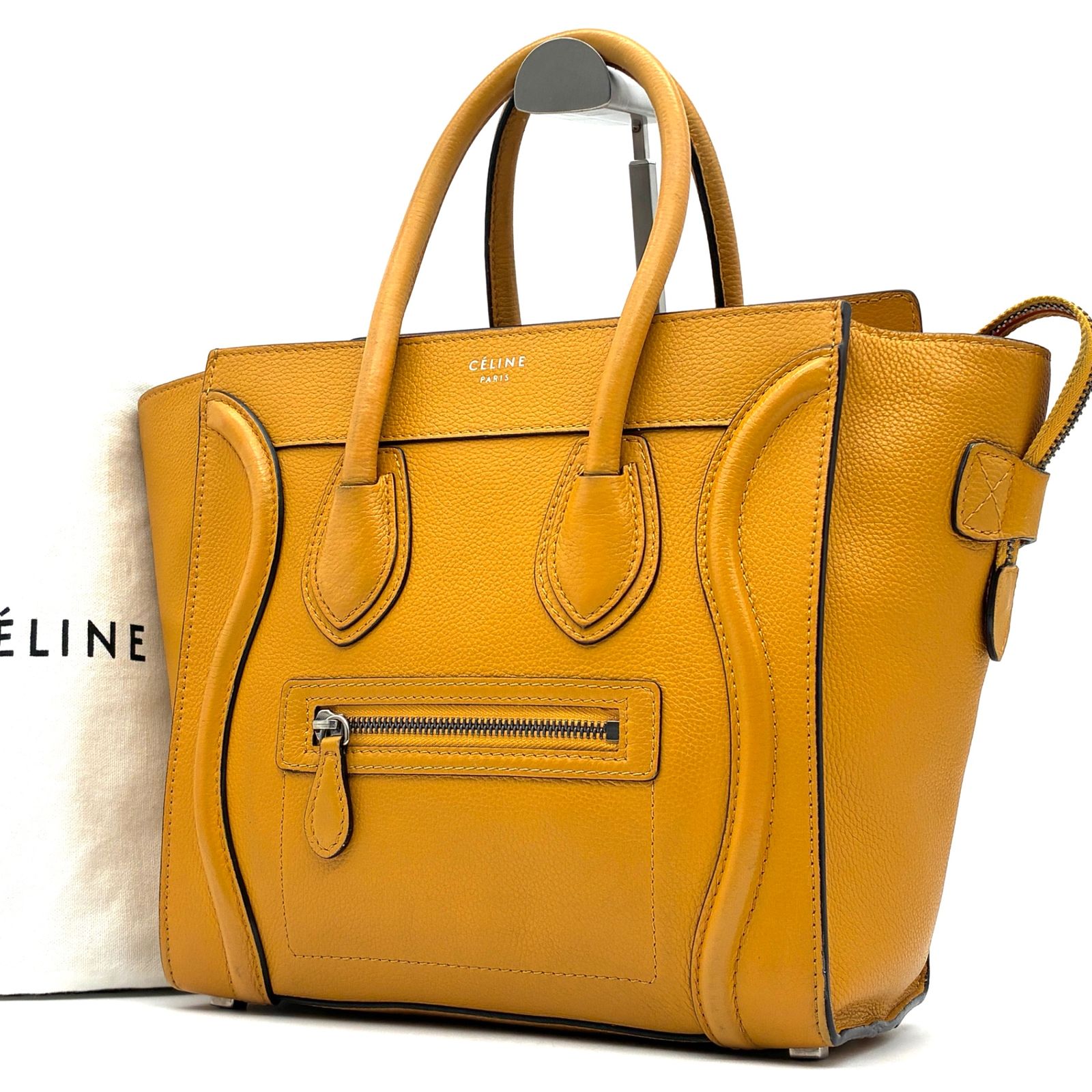 極美品】CELINE セリーヌ ラゲージ マイクロショッパー ハンドバッグ 