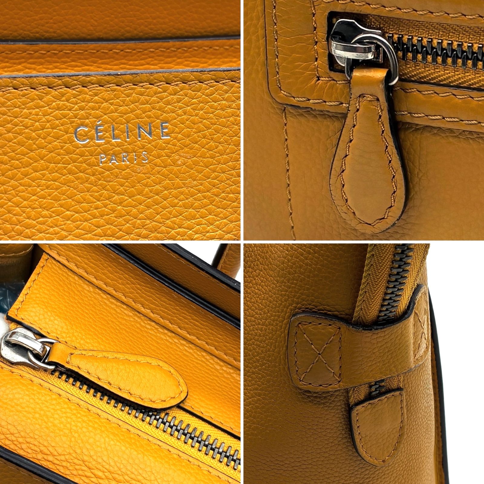 極美品】CELINE セリーヌ ラゲージ マイクロショッパー ハンドバッグ 