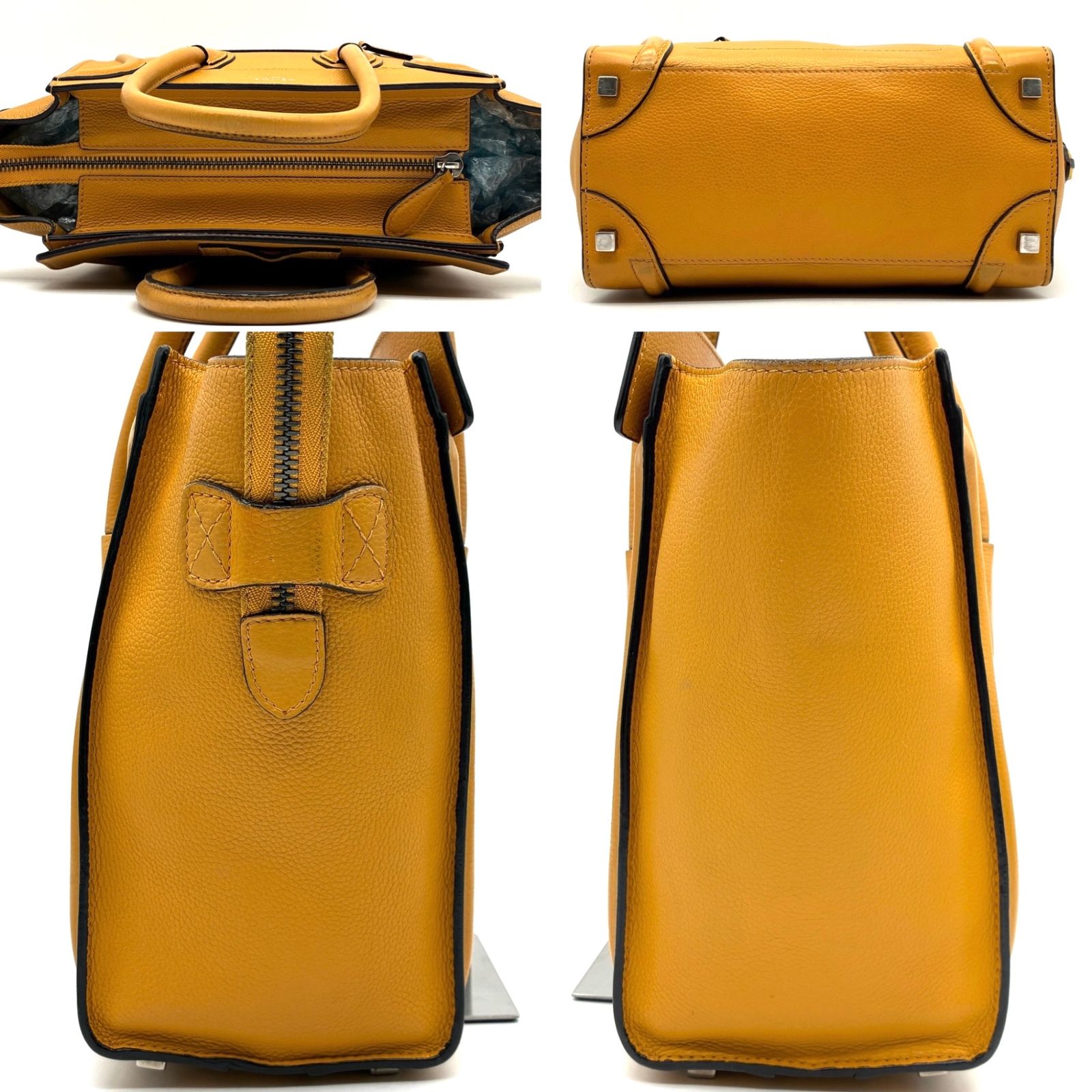極美品】CELINE セリーヌ ラゲージ マイクロショッパー ハンドバッグ 