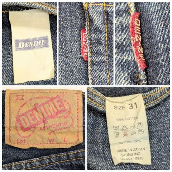 Denime ドゥニーム 66モデル ボタンフライ 赤耳 デニムパンツ ジーンズ 
