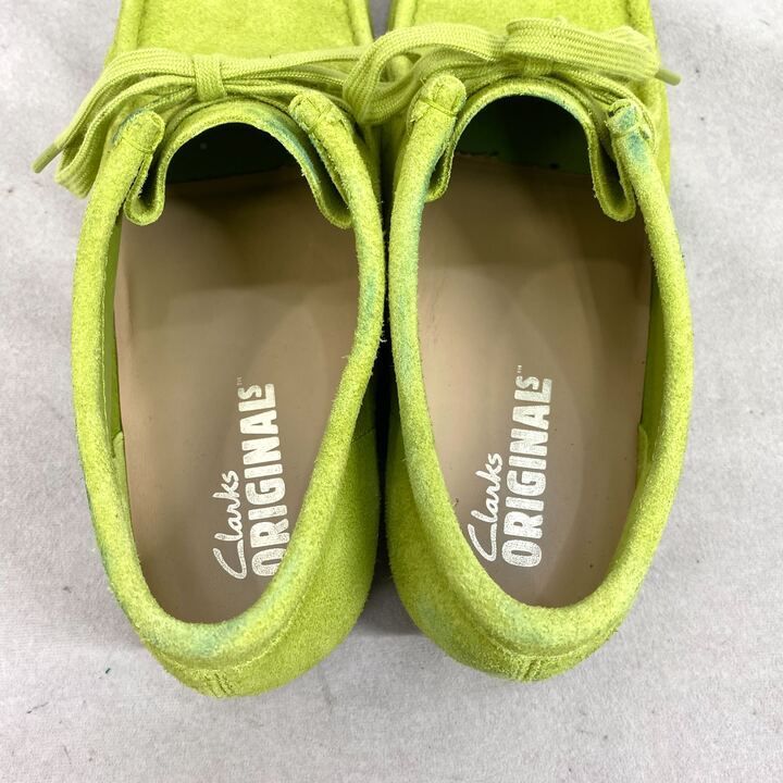 Clarks ワラビー スエード レザー シューズ 26183757 靴 UK8 ライム