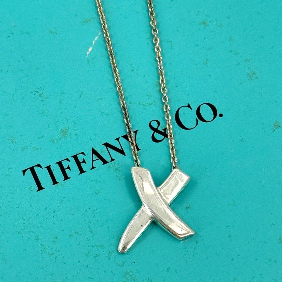 TIFFANY ネックレス キス クロス 925 SV - メルカリ