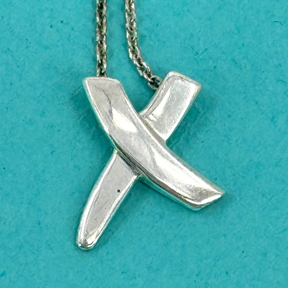 TIFFANY ネックレス キス クロス 925 SV - メルカリ