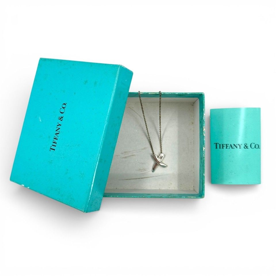TIFFANY ネックレス キス クロス 925 SV - メルカリ