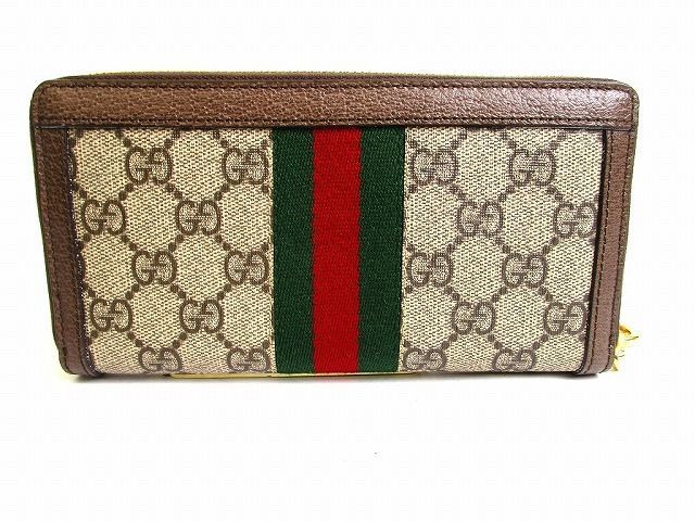 ✨新品同様✨グッチ オフィディア シェリーライン ラウンドファスナー 長財布 青 GUCCI - グッチ GUCCI GUCCI ロゴプリント 496317 シェリーライン