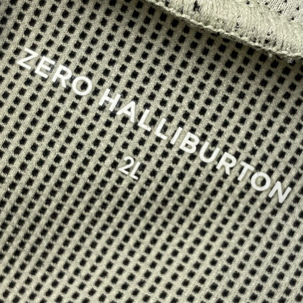 サイズ：2L ZERO HALLIBURTON ゼロハリバートン  ハイネック 長袖Tシャツ  グレー系 [240101648543] ゴルフウェア メンズ ストスト サイズ：2L ZERO HALLIBURTON ゼロハリバートン ハイネック 長袖T