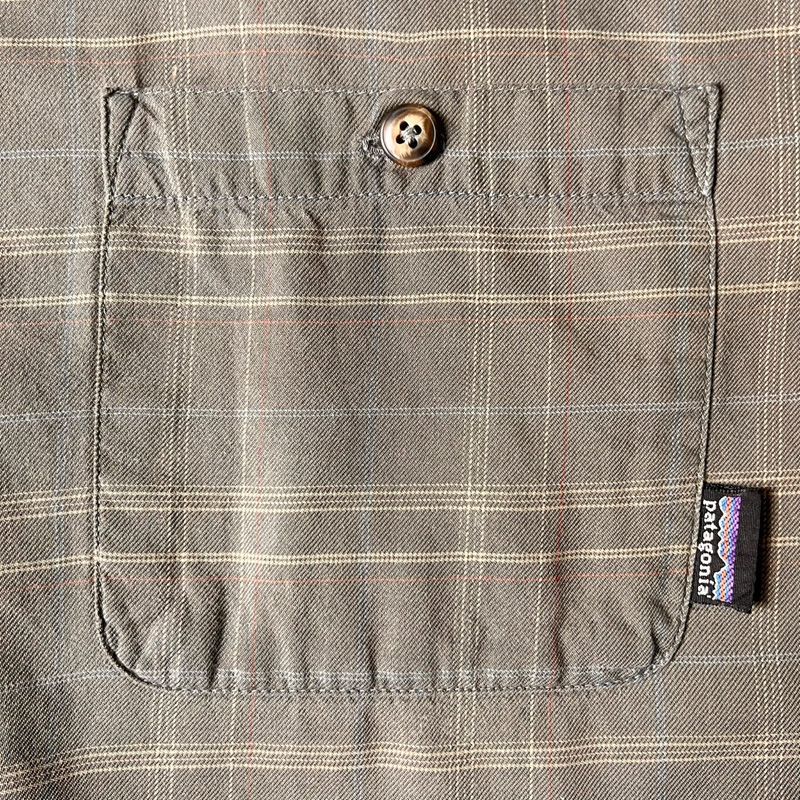 00s 01年製 ポルトガル製 Patagonia チェック 長袖 オーガニック