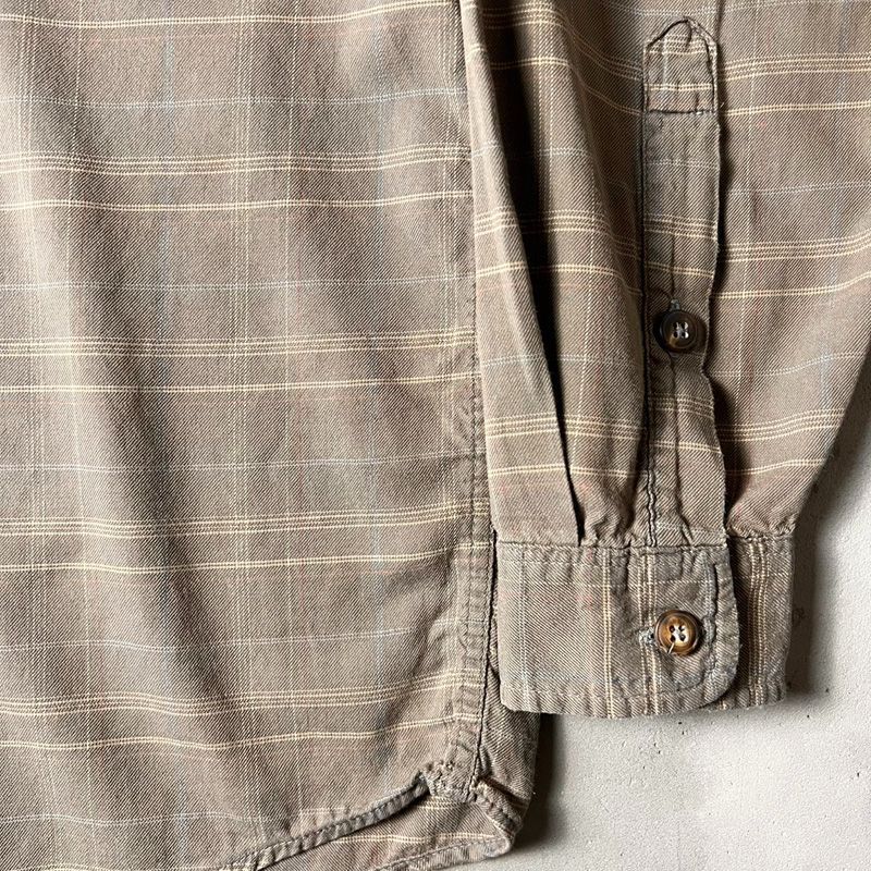 00s 01年製 ポルトガル製 Patagonia チェック 長袖 オーガニック
