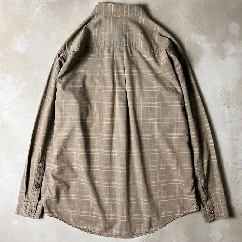 00s 01年製 ポルトガル製 Patagonia チェック 長袖 オーガニック