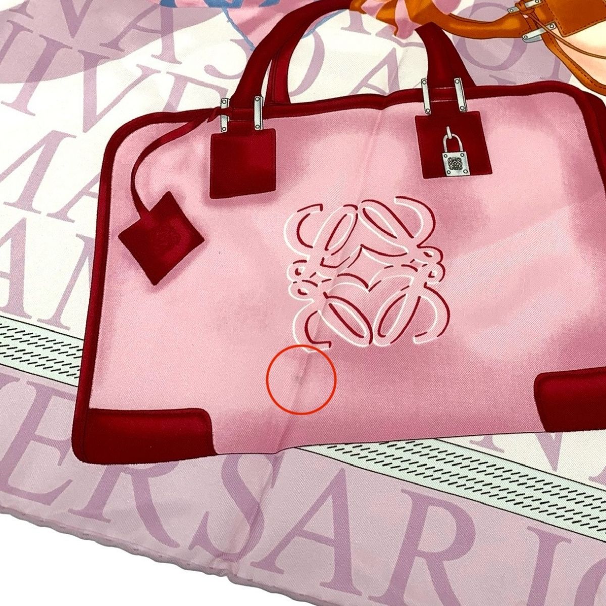 ロエベ ALANDALUS アナグラム 花柄 大判 スカーフ シルク LOEWE ロエベ スカーフ アナグラム/アマソナ柄/シルク100％ シルク100