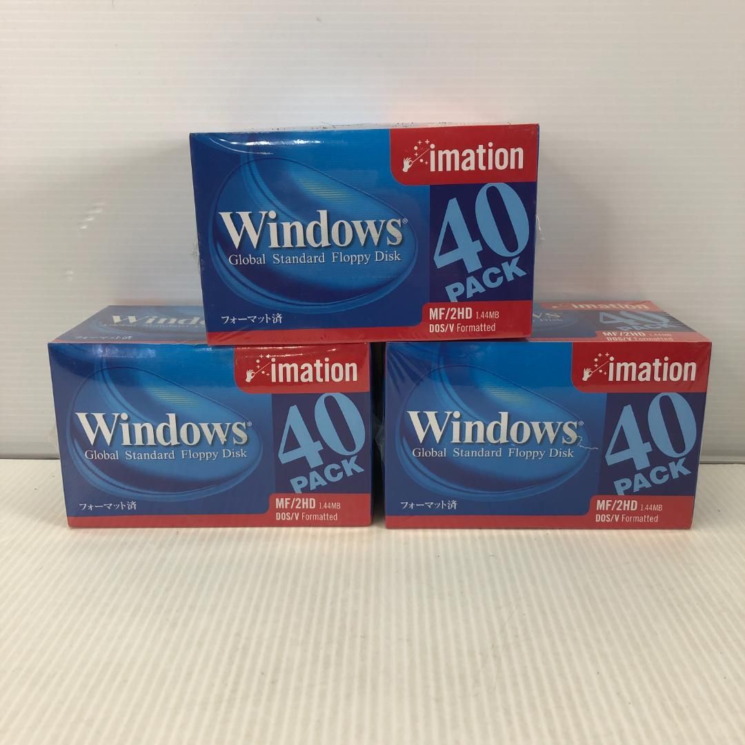 ◇未開封品 imation 3.5インチ2HD フロッピーディスク MF2HD WIN 40KS　3点