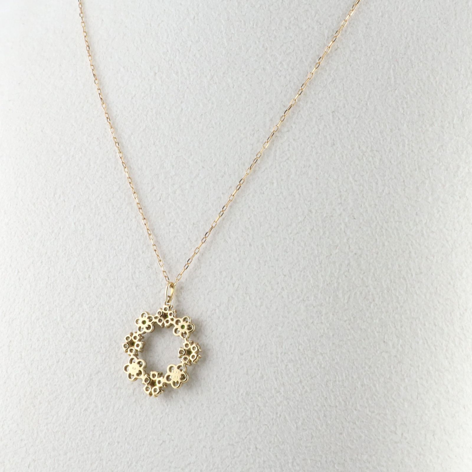 ?新品 K18 デマントイドガーネット【GA-0.18ct】 ネックレス 