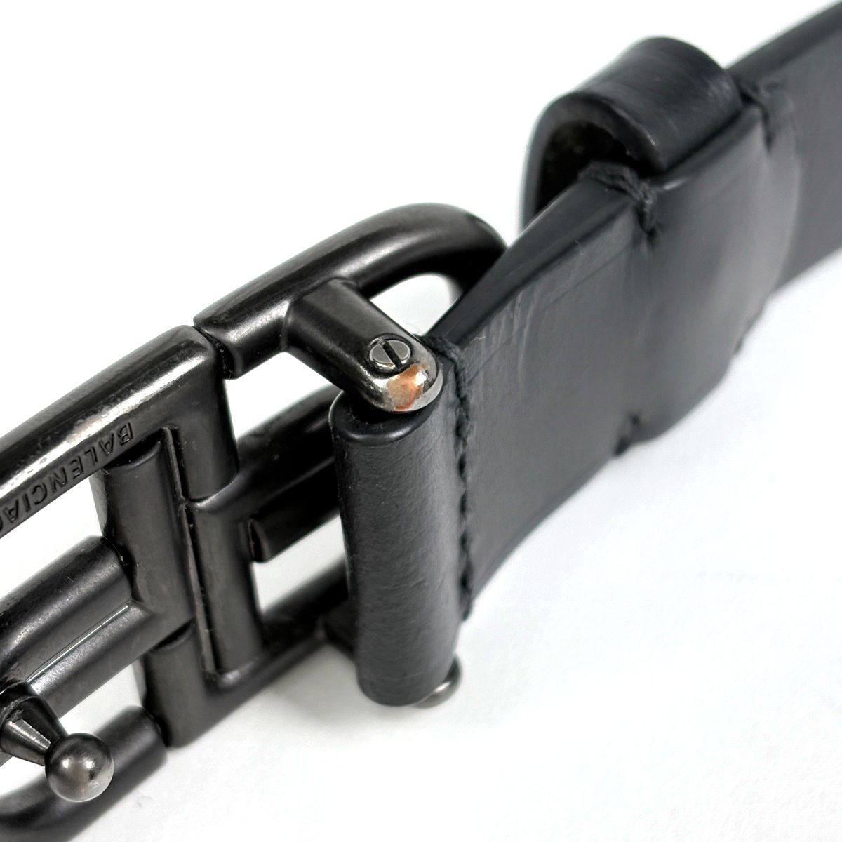 バレンシアガ BALENCIAGA ロゴ スリムベルト BB THIN BELT ベルト