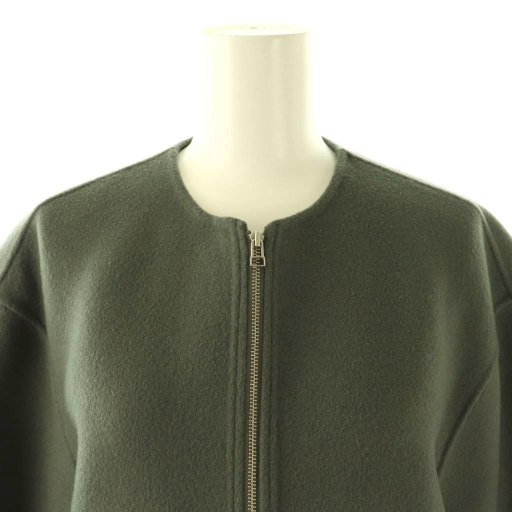 lohen ローヘン バックフォルムリバーZIPブルゾンコート チャコールグレー 【公式通販】 LOHEN バックフォルムリバーZIP ブルゾンコート