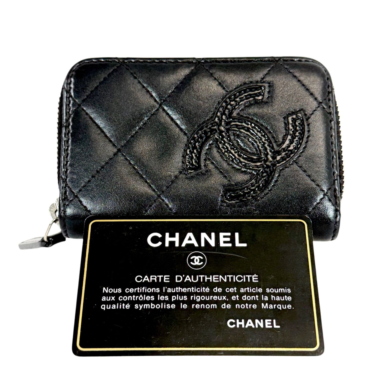 美品 CHANEL シャネル ココマーク ラムスキン マトラッセ ミニ 二つ折り 財布 ウォレット レディース ブランド 小物 レッド k7487 美品CHANEL 美品 CHANEL シャネル ココマーク ラムスキン マトラッセ