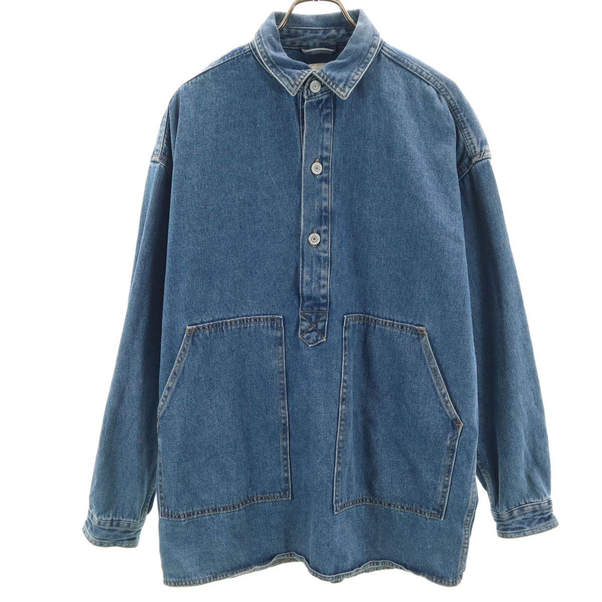 ZARA MAN ザラマン デニムジャケット M プルオーバー メンズ 古着 