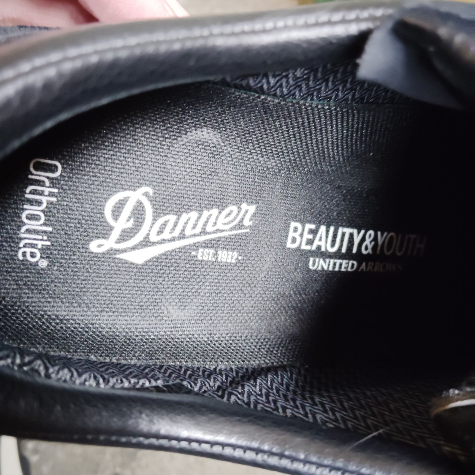 Danner BEAUTY&YOUTH別注 MT.RIDGE LOW BY BLACK 25.5cm US7.5 ダナー 