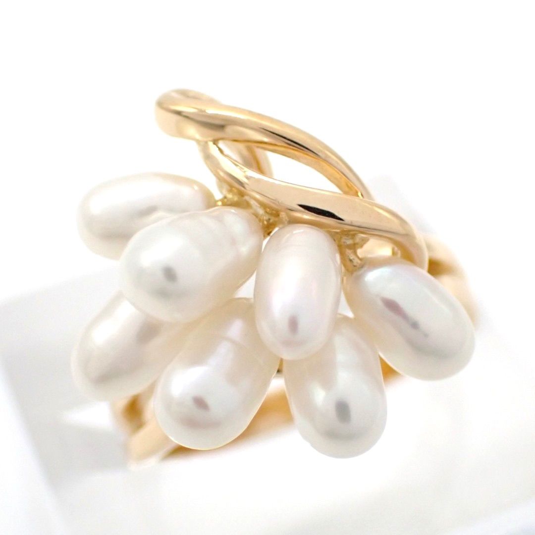 新品仕上げ 田崎真珠 タサキ TASAKI 9号 パール 真珠 指輪 リング K18