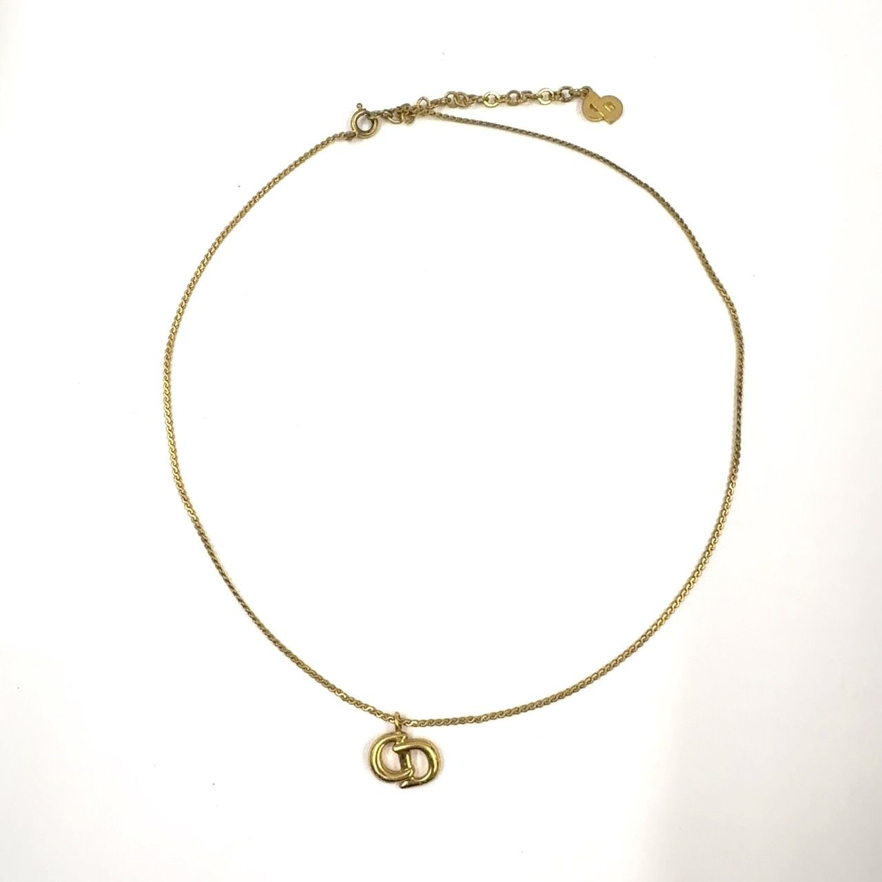 レディース Christian Dior CDロゴ GP ゴールド ネックレス ゴールド