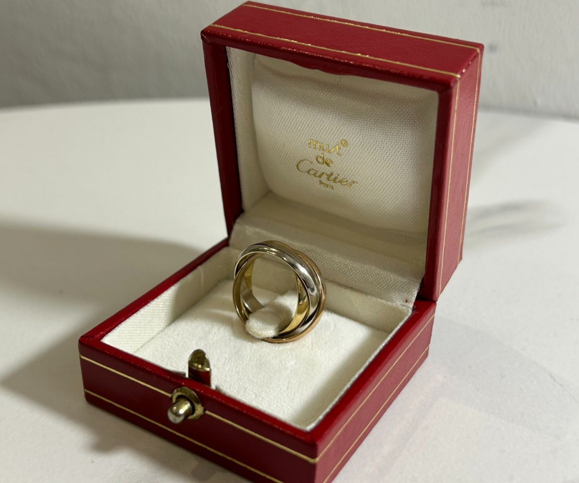 Cartier】カルティエ トリニティ 三連 リング 750(YG×PG×WG) 7.4g