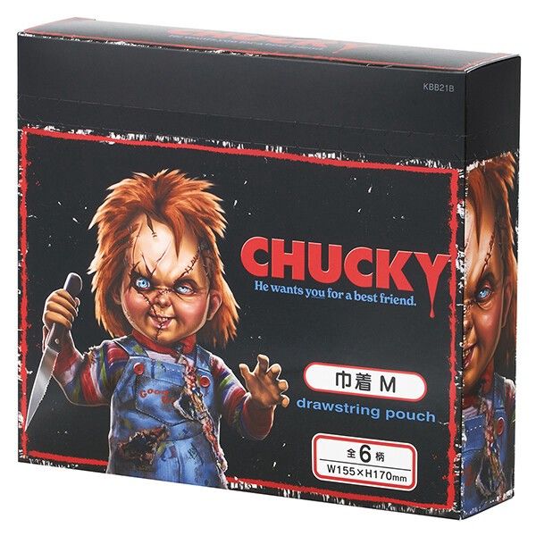 チャッキー 巾着 M 6枚セット 全6種類 Chuky キャラクター スケーター