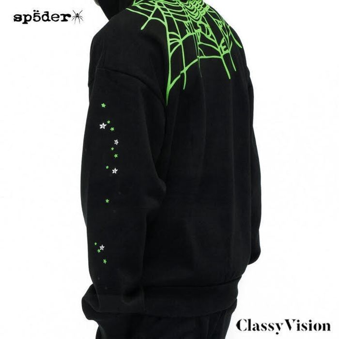 スパイダーウェブ ブラックパーカー S Sp5der | hoodie HOODIE OG
