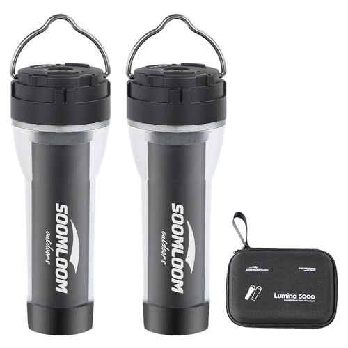 アウトドア SoomloomキャンプランタンLumina5000懐中電灯2wayタイプLED