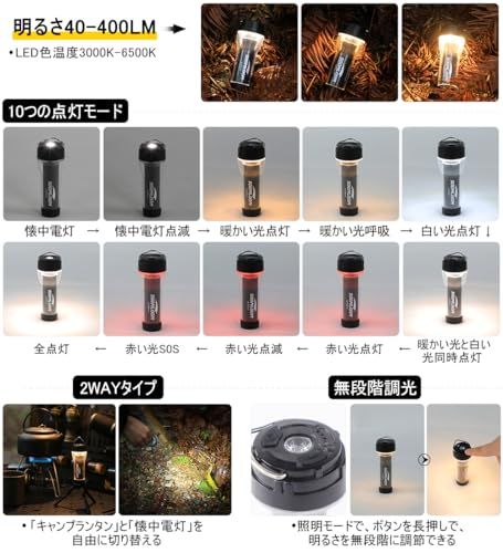 Soomloom Lumina5000 3個セット　ライト　ランタン　キャンプ① アウトドア SoomloomキャンプランタンLumina5000懐中電灯2wayタイプLED