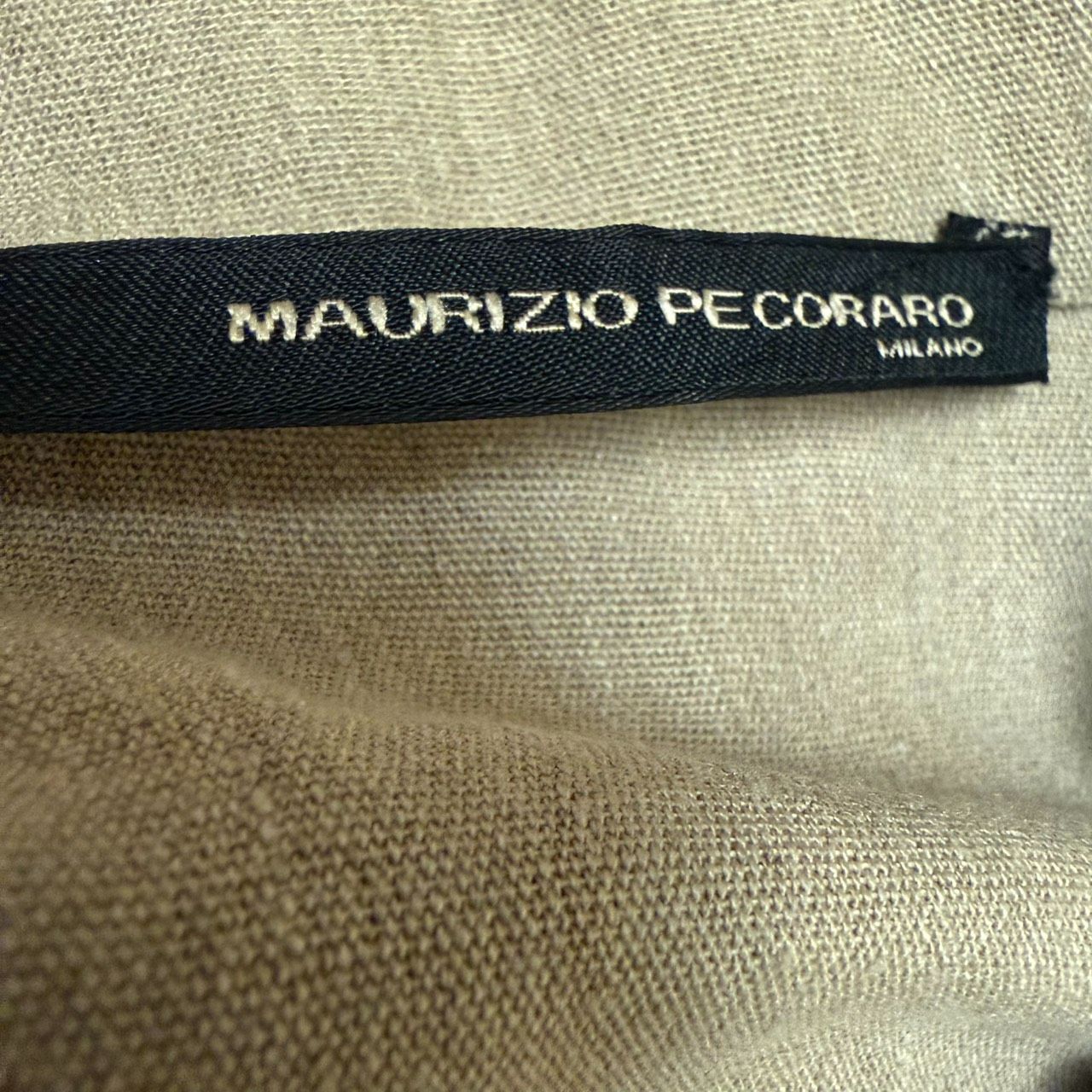 MAURIZIO PECORARO マウリツィオペコラーロ リネン混 3B テーラード 
