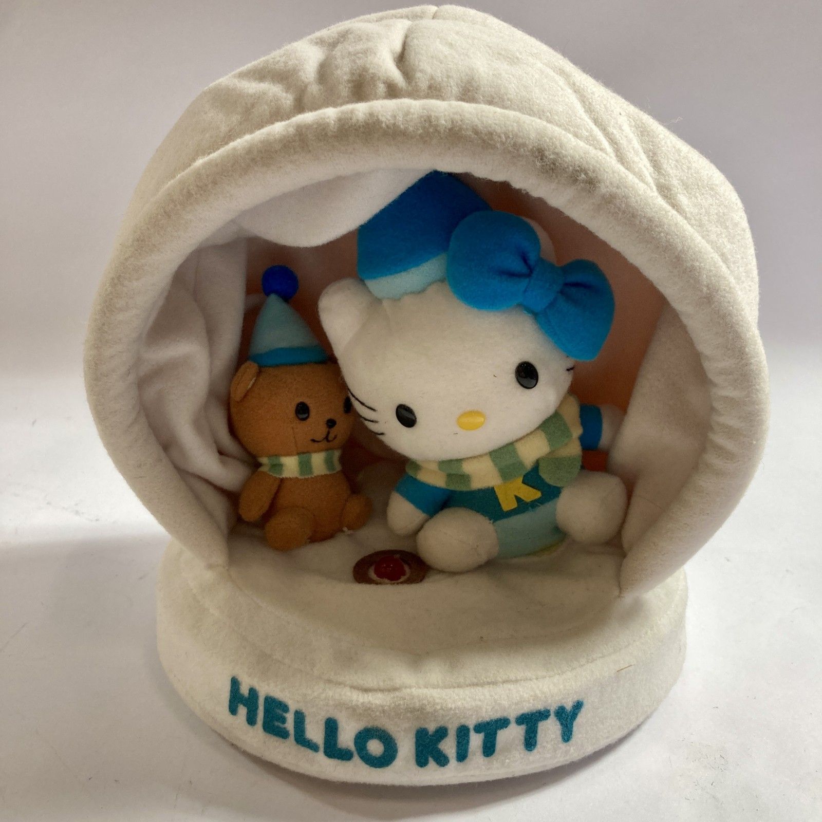 2001年　ハローキティ　サンリオキャラクター　かまくらオルゴール　動作品　ゆき ハローキティ かまくらオルゴール オルゴール ハローキティ レア 台湾