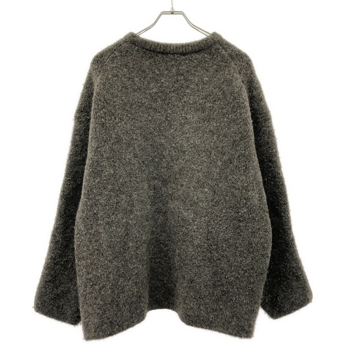 Name. ネーム アルパカウールオーバーサイズニットプルオーバー NMKN-22AW-002 グレー 2 Name. ネーム アルパカウールオーバーサイズニットプルオーバー NMKN