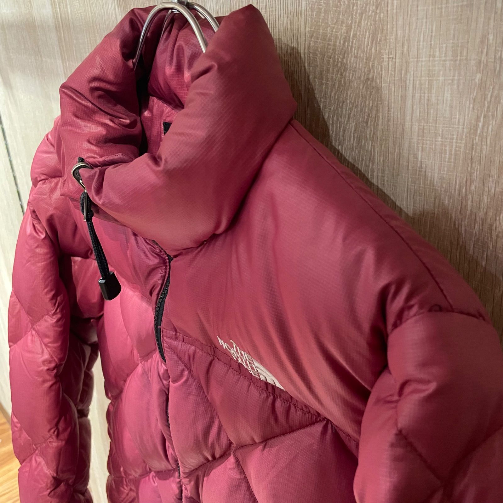 THE NORTH FACE キルティング ダウンジャケット ワインレッド サイズM 