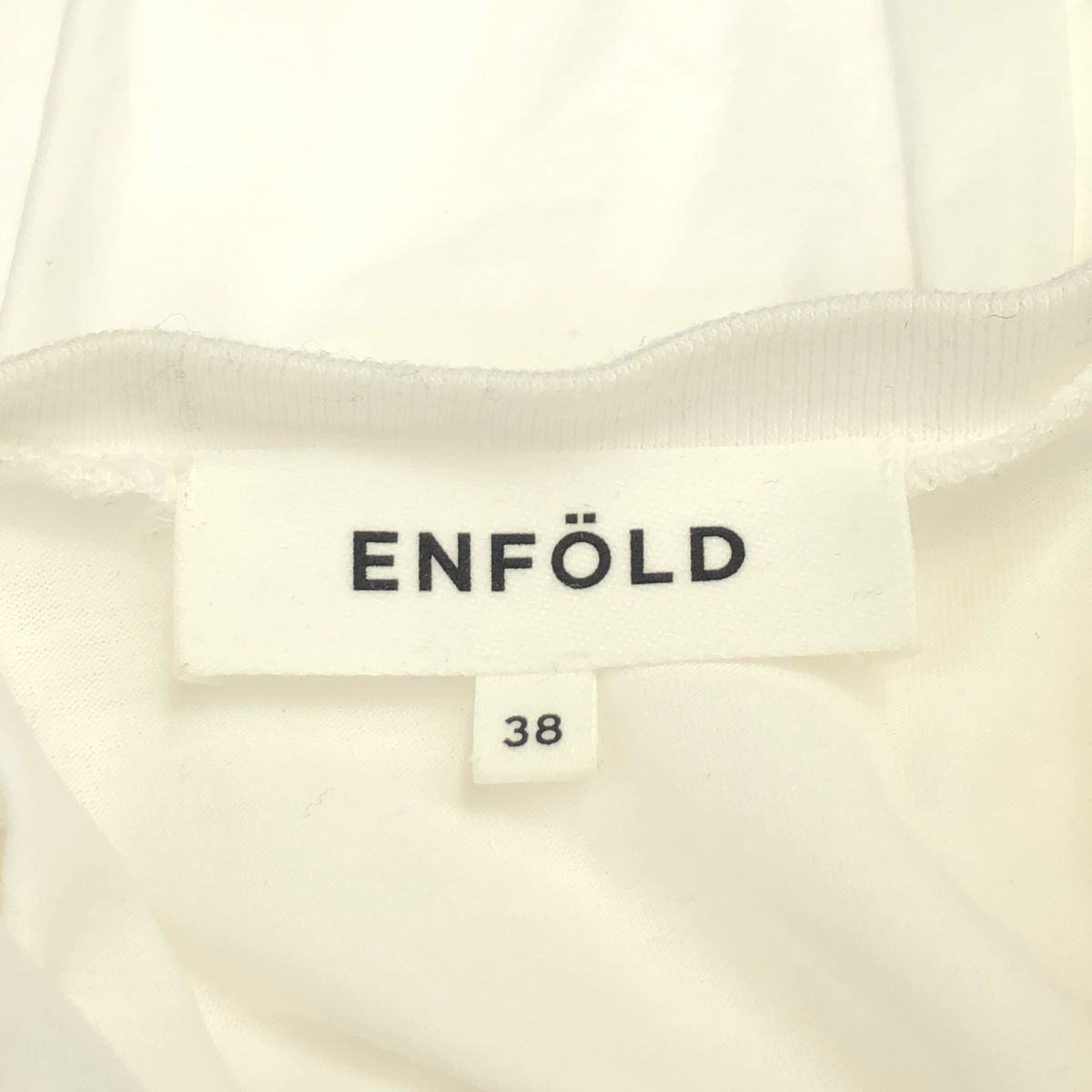 ENFOLD エンフォルド 22SS シルケット天竺コンビフレアTシャツ