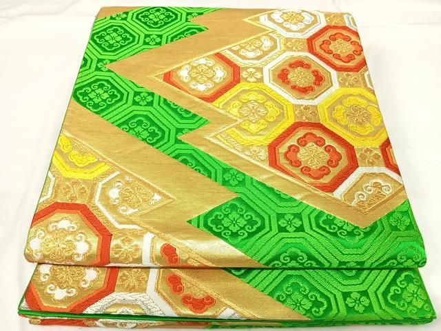 平和屋着物▽訪問着　単衣　刺繍　松皮菱花文　金銀彩　金糸　正絹　逸品　AABD6975jh 平和屋ヤフーショッピング店 - 訪問着・付下げ｜Yahoo!ショッピング