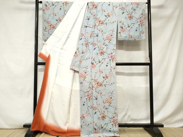 平和屋着物■上質な小紋　花間道　正絹　逸品　未使用　CABF9332ev 平和屋着物□上質な小紋 花間道 正絹 逸品 未使用 CABF9332evの通販 by