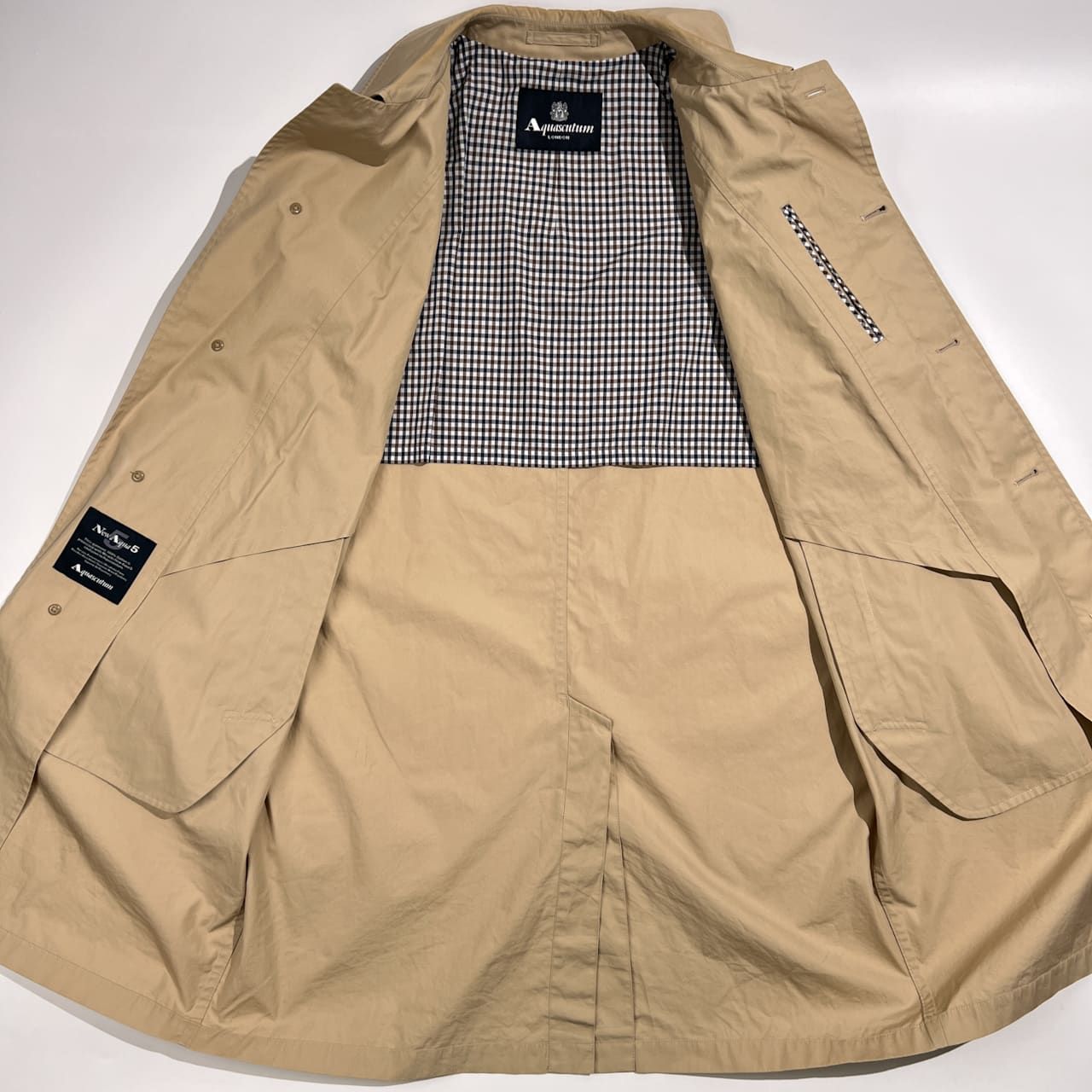 Aquascutum アクアスキュータム New Aqua5 ステンカラーコート