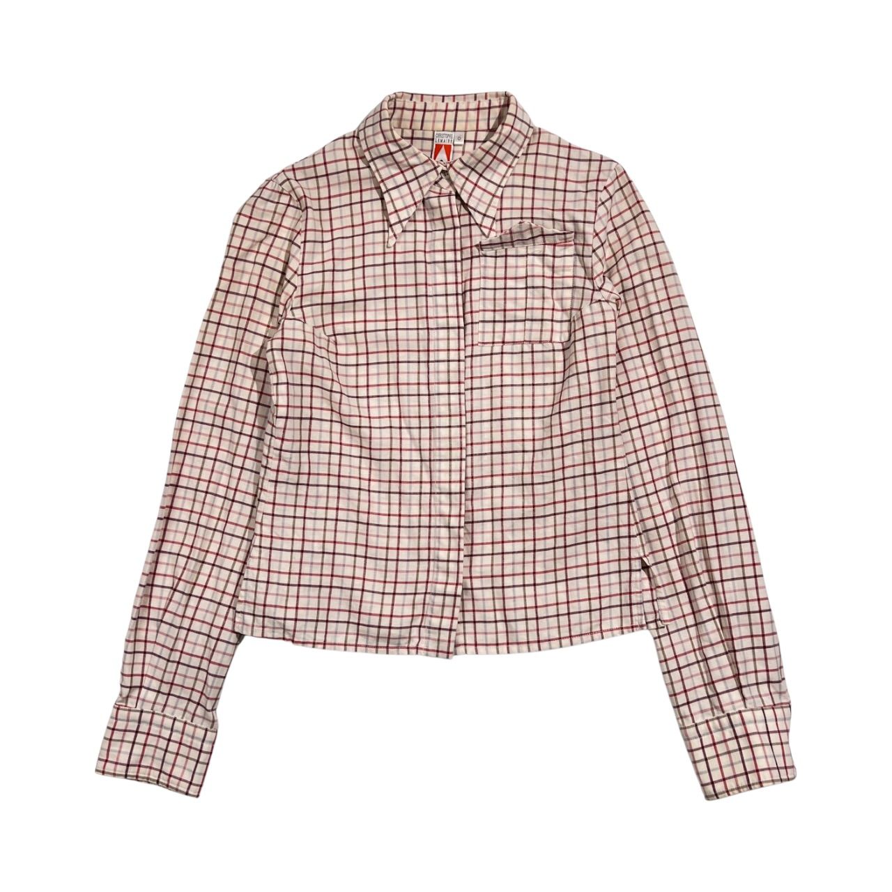 90s フランス製 CHRISTOPHE LEMAIRE クリストフルメール チェック柄