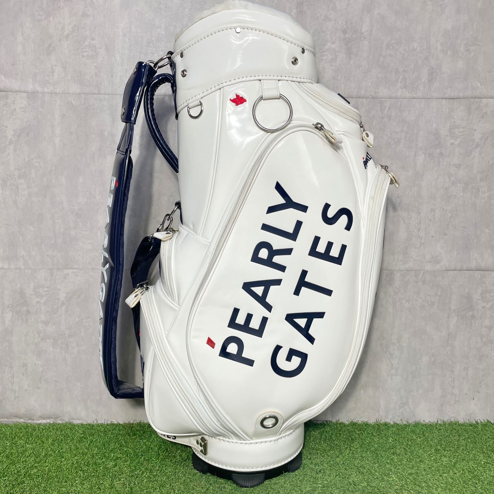 PEARLY GATES パーリーゲイツ キャディバッグ ゴルフバッグ エナメル