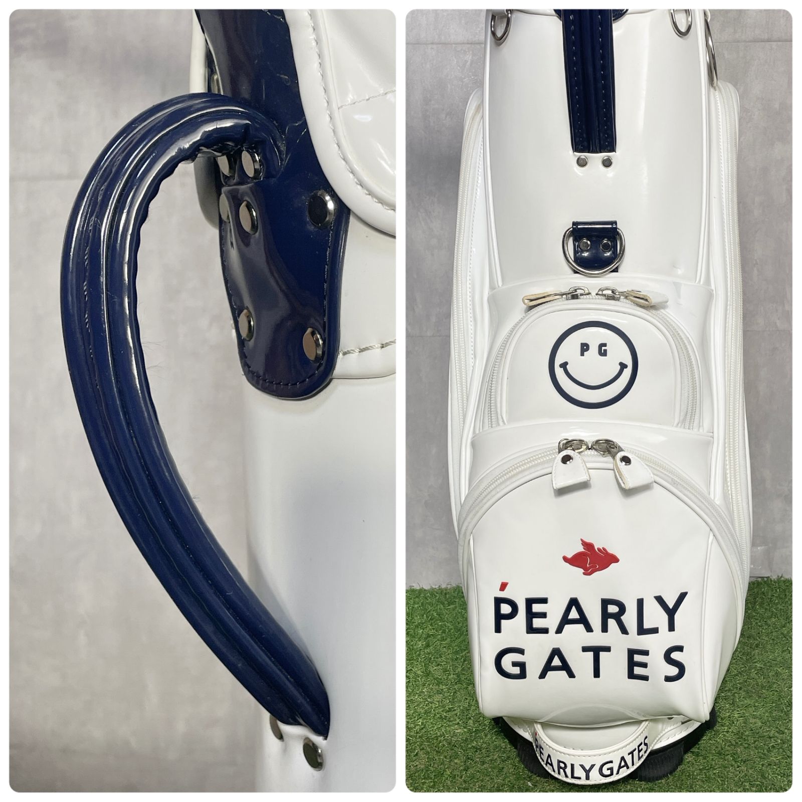 PEARLY GATES パーリーゲイツ キャディバッグ ゴルフバッグ エナメル