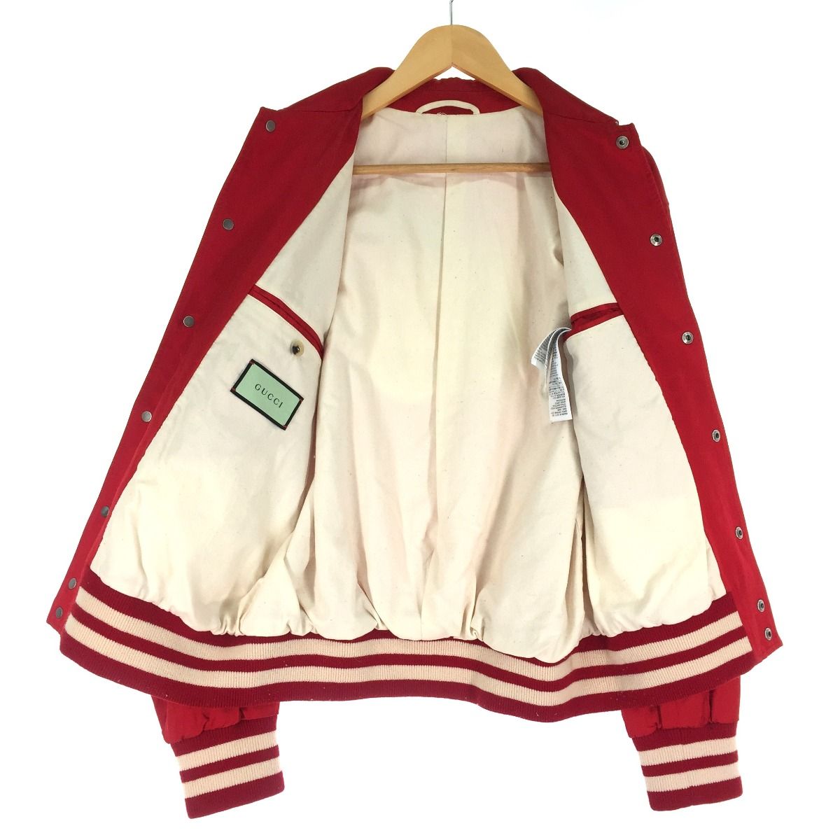 GUCCI グッチ メンズ ブルゾン 春秋物 SIZE 48 サテン アップル