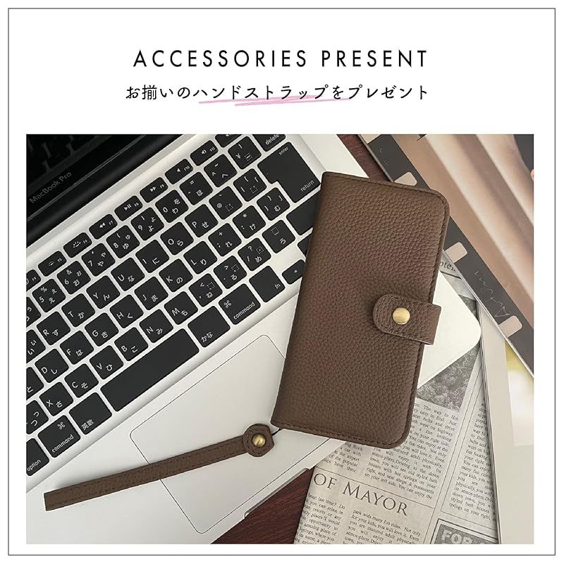 iPhoneケース・スマホ・PC 【新品】 HANATORA for iPhone 17e 16e ケース 手帳型 本革 スマホケース スマホ スタンド ストラップ 付き シュリンクカーフレザー ベルトなし マグネットなし ワイン H0XA-16e-Wine ギフト 誕生日 女性 男性 彼 0
