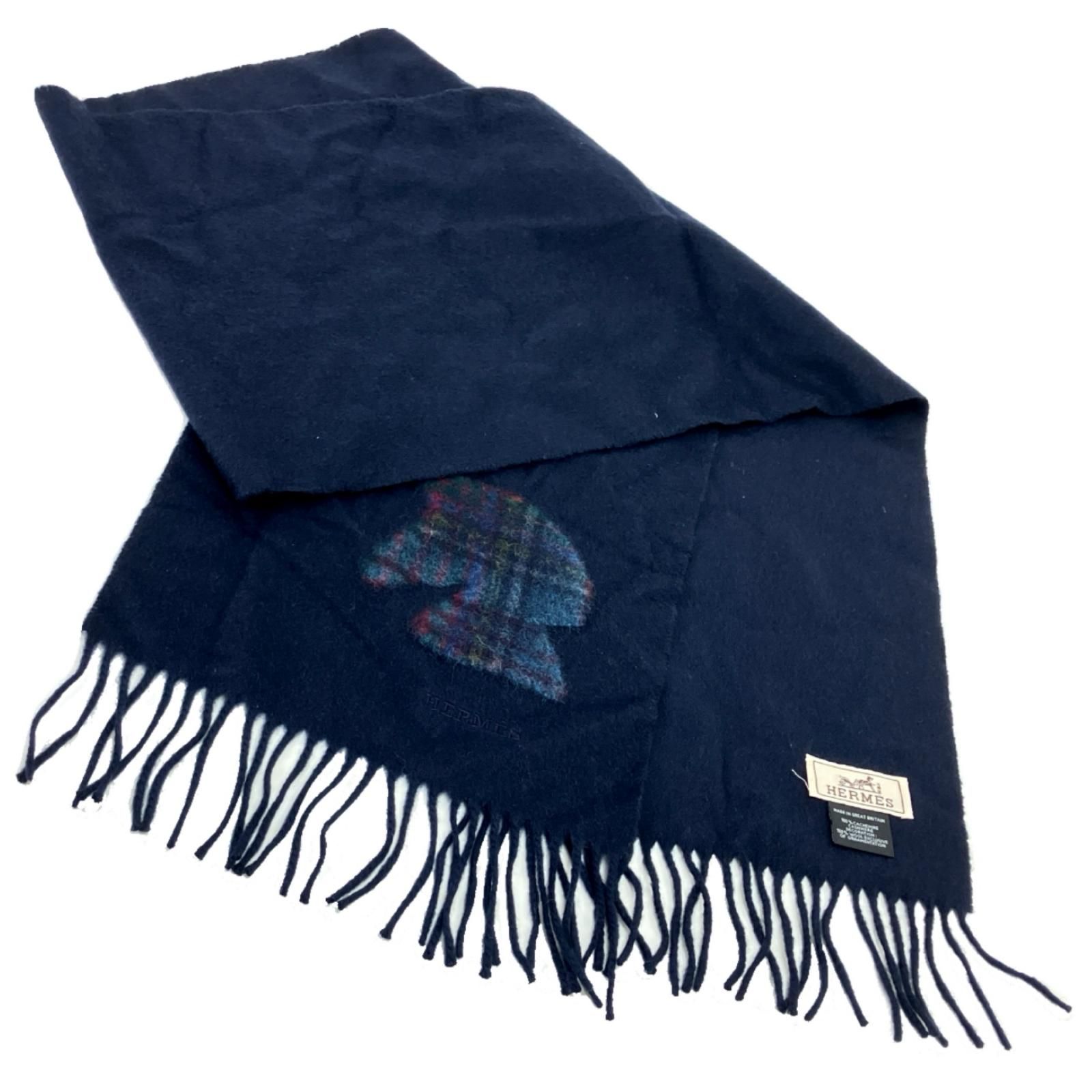 HERMES エルメス マフラー ホース柄 ハイランズカシミヤマフラー 