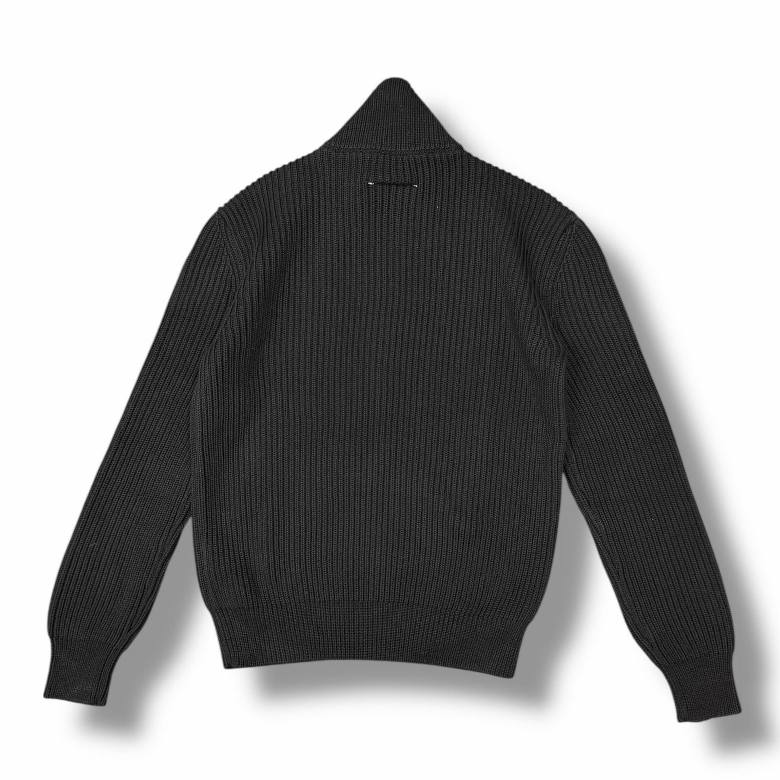 参考上代121000円 未使用 MM6 25AW Ds Knit ドライバーズ二ット ニットジャケット エムエムシックス SH0AM0028 ブラック M （10594M） 参考上代121000円 未使用 MM6 25AW Drivers Knit ドライバーズ二ット