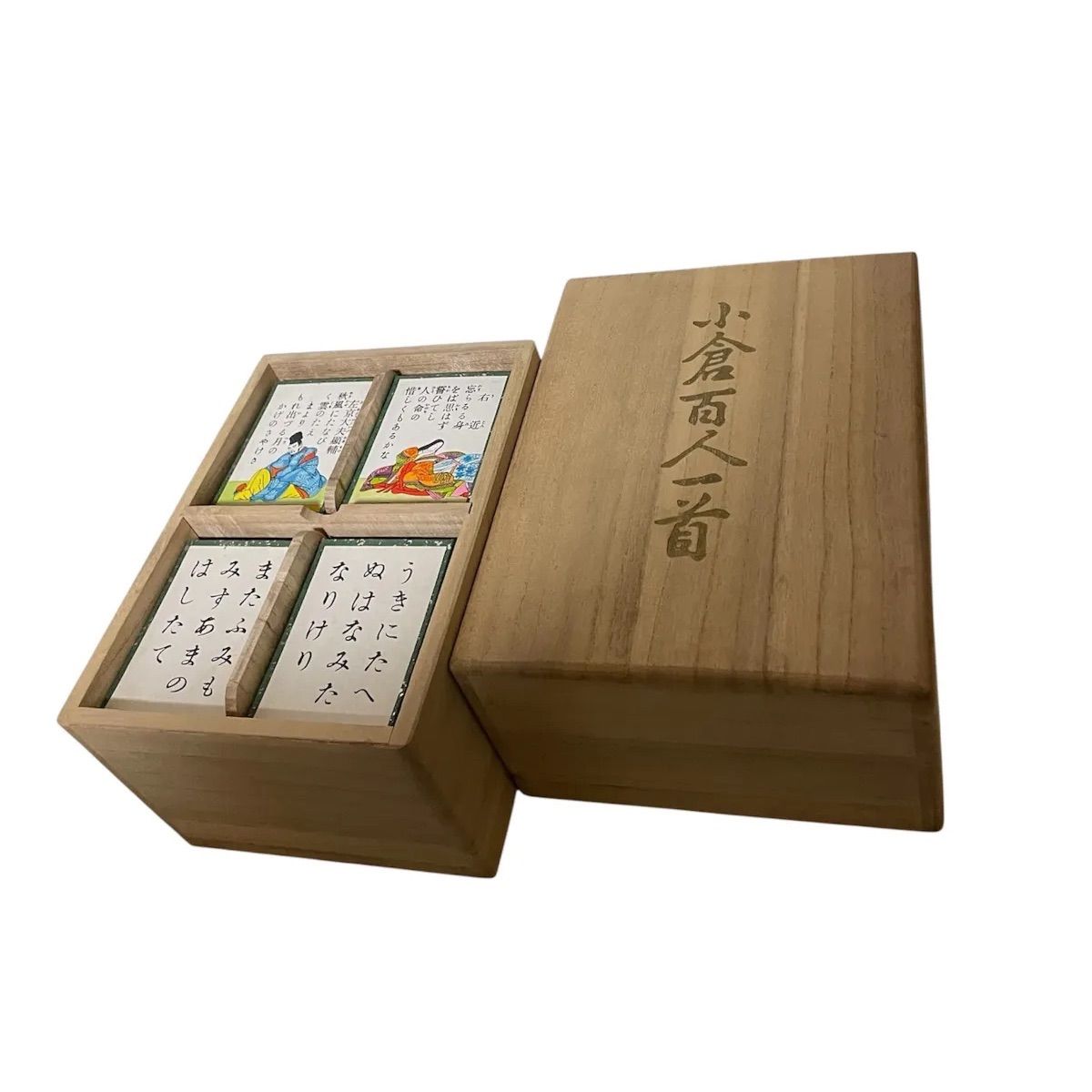 中古/百人一首】桐箱入り小倉百人一首 - メルカリ