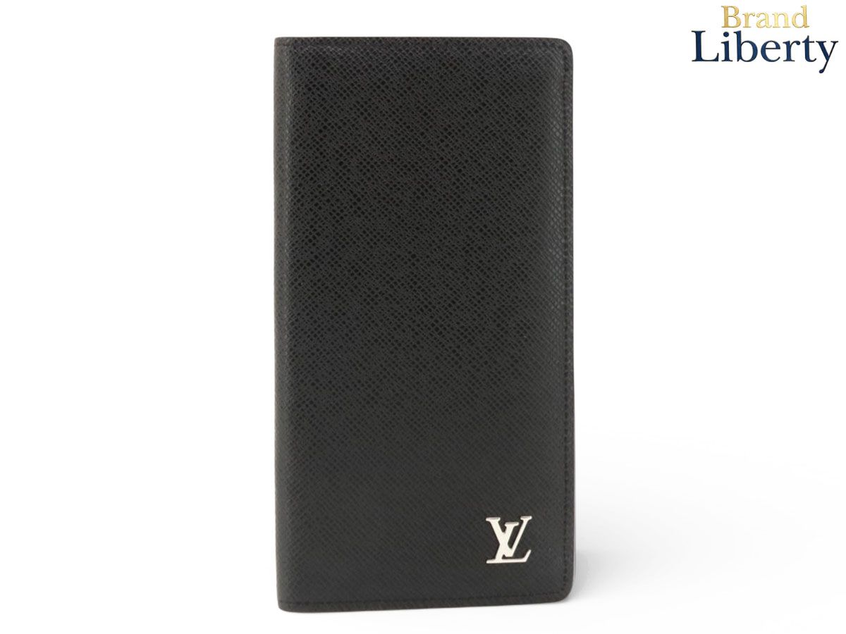 【美品】ルイヴィトン　ブラザ　タイガ　ノワール　長財布　二つ折り　M30285 超美品】ルイヴィトン LOUIS VUITTON タイガ ポルトフォイユ ブラザ 二