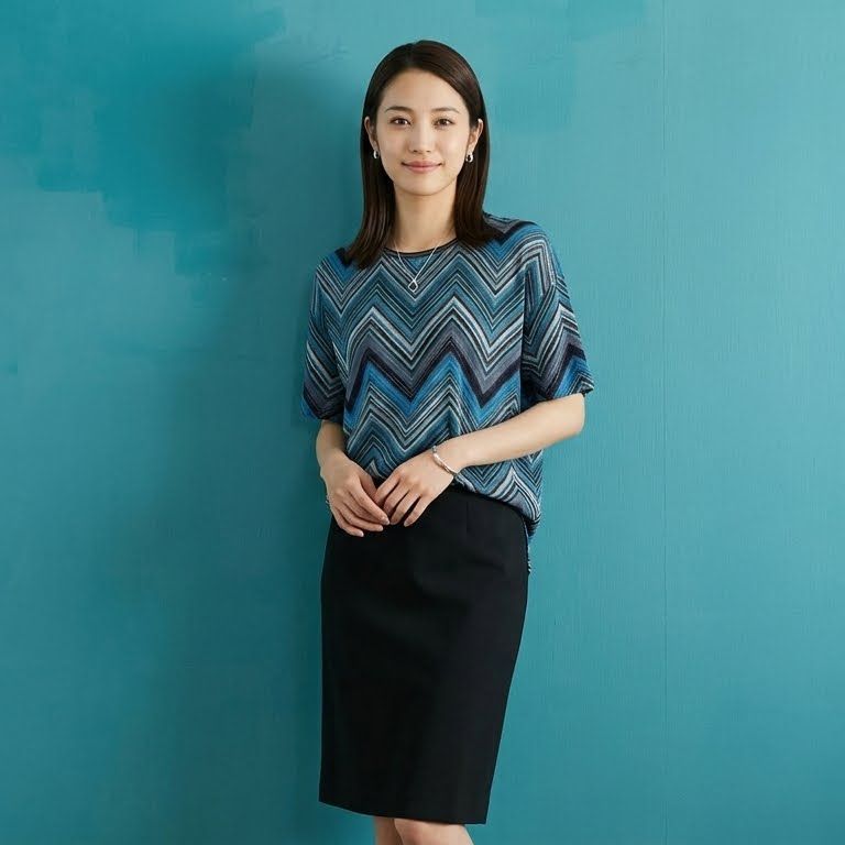 1333【世界限定150着】MISSONI ミッソーニ 半袖ニット シルク混