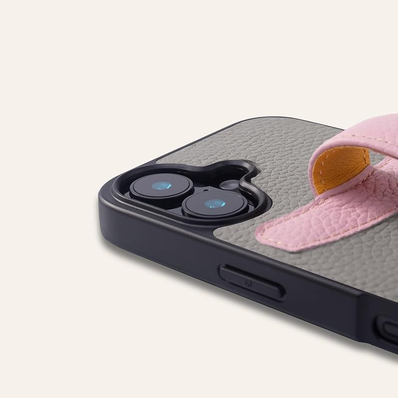 iPhoneケース・スマホ・PC 【新品】 COGURE 交換 スマホケース iPhone16ProMax ケース ショルダーストラップ 本革 落下防止 耐衝撃 ギフトボックス付き COPG シアン【Cyan】 0