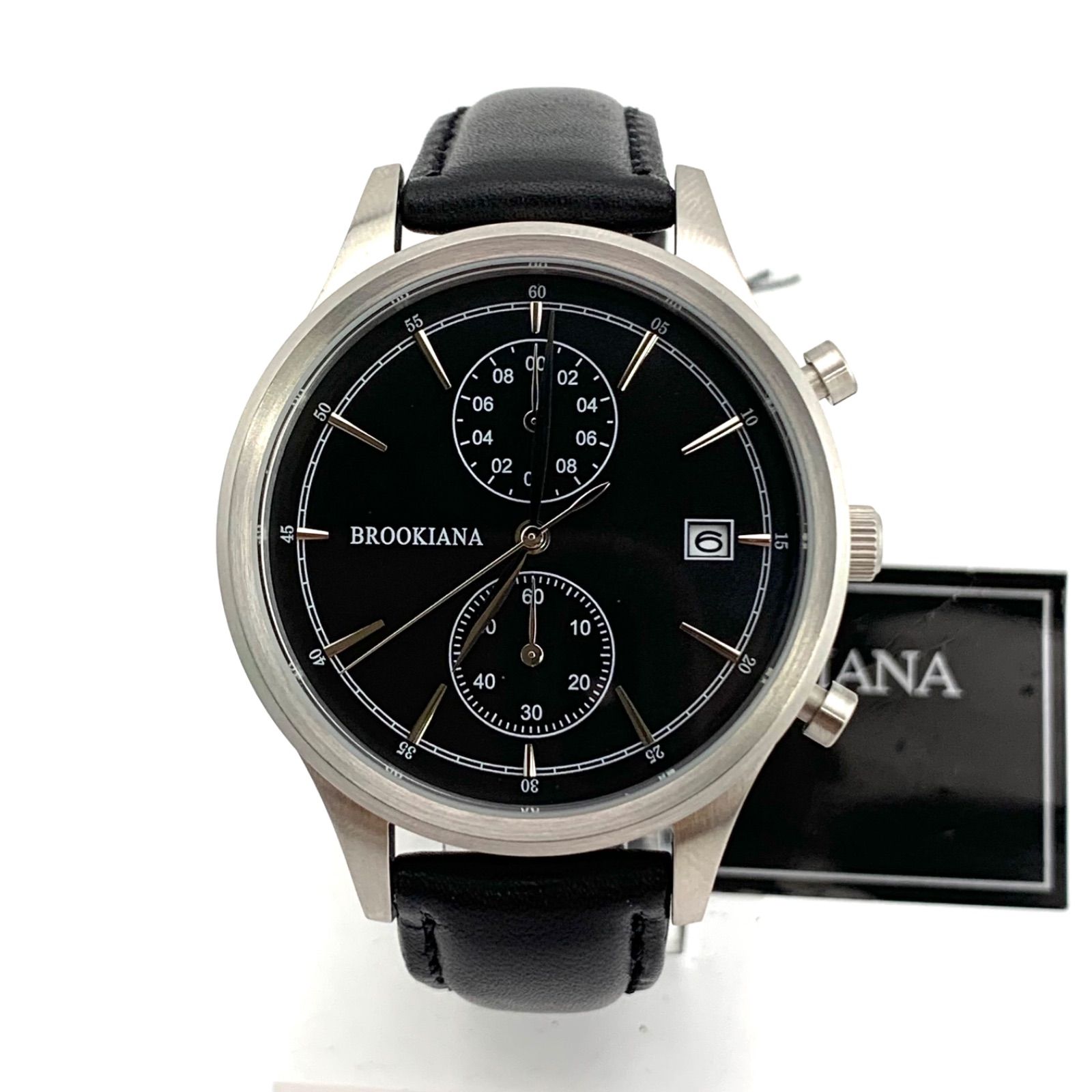 中古】BROOKIANA BA2306 クロノグラフ ブラック腕時計 - メルカリ